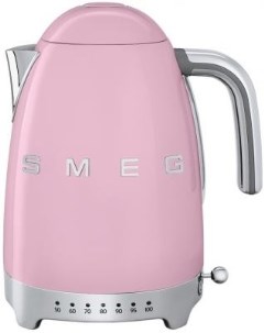 Чайник электрический KLF04PKEU 2400 Вт розовый 1 7 л металл Smeg