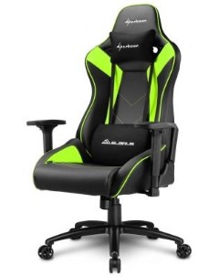 Кресло для геймеров Elbrus 3 черный зеленый Sharkoon