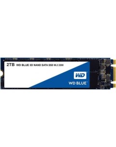 Твердотельный накопитель SSD M 2 2 Tb WDS200T2B0A Read 560Mb s Write 530Mb s 3D NAND TLC Western digital