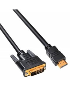 Кабель HDMI DVI D 10м позолоченные контакты ферритовые кольца HDMI 19M DVI D 10M Buro