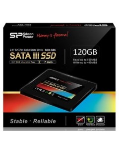 Твердотельный накопитель SSD 2 5 120 Gb SP120GBSS3S55S25 Read 550Mb s Write 420Mb s TLC Silicon power