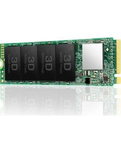 Твердотельный накопитель SSD M 2 256 Gb TS256GMTE110S Read 1600Mb s Write 800Mb s 3D NAND TLC Transcend