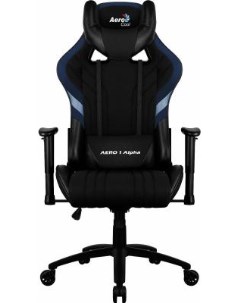 Кресло для геймеров AERO 1 Alpha чёрный синий Aerocool