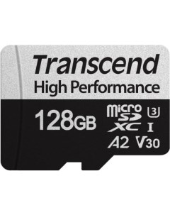 Флеш накопитель Карта памяти 128GB UHS I U3 A2 microSD microSD w adapter Transcend