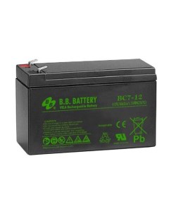 Батарея BC 7 2 12 7 2Ач 12B B.b. battery