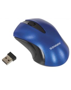 Мышь беспроводная M 661Bl синий USB Sonnen