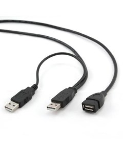 Кабель удлинитель USB 2 0 2xAM AF 1 8м позол конт черный пакет CCP USB22 AMAF 6 Gembird