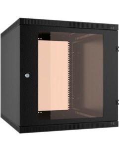 Шкаф 19 настенный 9U 600x350 дверь стекло металл чёрный NT WALLBOX LIGHT 9 63 B Nttelecom