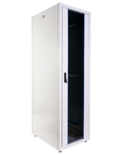Шкаф телекоммуникационный напольный ЭКОНОМ 48U 600 800 дверь стекло дверь металл Цмо