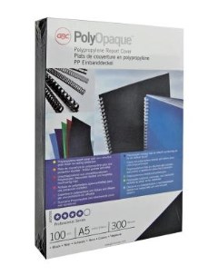 Обложка для переплетов PolyOpaque А4 синий 100шт IB386800 Gbc