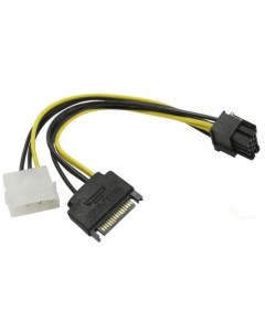 Переходник питания для PCI Ex видеокарт Molex 4pin M SATA 15pin M 8pin C578 Orient