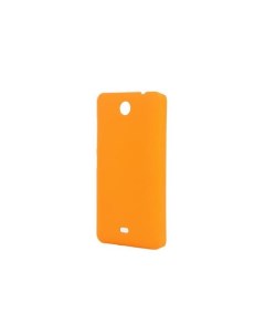 Чехол накладка CLIPCASE PC Soft Touch для Microsoft Lumia 430 оранжевая Pulsar