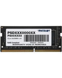 Оперативная память для ноутбука 8Gb 1x8Gb PC4 25600 3200MHz DDR4 SO DIMM CL22 Signature Line PSD48G3 Patriòt