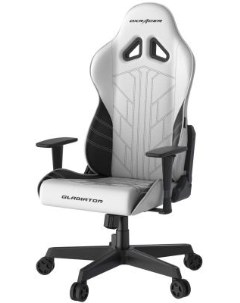 Кресло для геймеров Gladiator чёрный белый Dxracer
