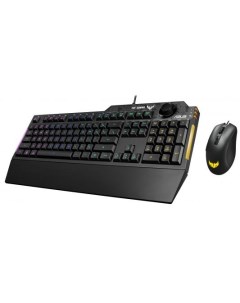 Набор TUF Gaming Combo K1 M3 игровая клавиатура и мышь черные USB RGB подсветка Mech Brane 7 кнопок  Asus