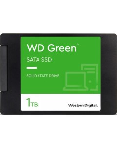 Твердотельный накопитель SSD 2 5 1 Tb Green Read 545Mb s Write 385Mb s 3D NAND WDS100T3G0A Western digital