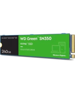 Твердотельный накопитель SSD M 2 240 Gb SN350 Read 2400Mb s Write 900Mb s 3D NAND TLC Western digital