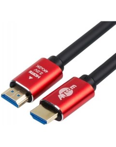 Кабель HDMI 15м AT5945 круглый черный Atcom