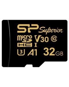 Карта памяти microSDHC 32Gb Superior Golden SP032GBSTHDV3V1GSP Silicon power