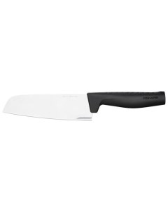 Нож кухонный Hard Edge 1051761 стальной сантоку лезв 161мм прямая заточка черный Fiskars