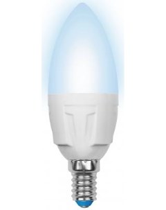 Лампа светодиодная свеча LED C37 7W NW E14 FR PLP01WH E14 7W 4000K UL 00002411 Uniel