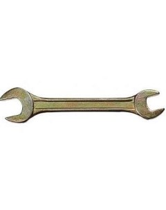 Ключ рожковый 14311 19 22 мм желтый цинк Сибртех