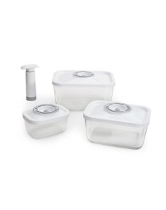 Контейнеры для вакуумных упаковщиков набор VAC Glass Set White Status