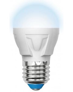 Лампа светодиодная шар LED G45 7W NW E27 FR PLP01WH E27 7W 4000K UL 00002418 Uniel