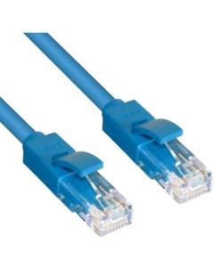 Greenconnect Патч корд прямой 10 0m UTP кат 5e синий позолоченные контакты 24 AWG литой GCR LNC01 10 Green connection