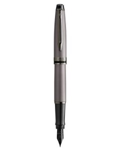 Ручка перьев Expert DeLuxe 2119253 Metallic Silver RT F сталь нержавеющая подар кор Waterman