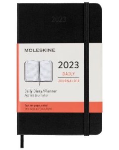 Ежедневник датированный Classic Daily Pocket A6 искусственная кожа Moleskine