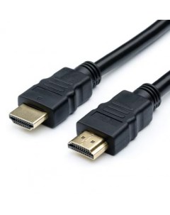 Кабель HDMI 1м STANDARD круглый черный Atcom