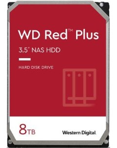 Жесткий диск 3 5 8 Tb 5700 rpm 128 Mb cache Red Plus SATA III 6 Gb s WD80EFZZ Western digital