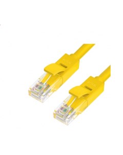 Патч корд UTP 5E категории 0 5м Greenconnect GCR LNC02 0 5m литой желтый Green connection