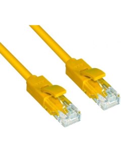 Патч корд UTP 5E категории 3 0м Greenconnect GCR LNC02 3 0m литой желтый Green connection