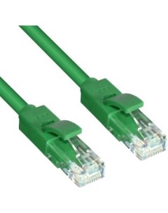 Патч корд UTP 5E категории 15 0м Greenconnect GCR LNC05 15 0m литой зеленый Green connection