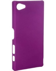 Чехол накладка CLIPCASE PC Soft Touch для Sony Z5 Compact фиолетовая РСС0140 Pulsar