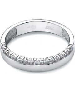 Кольцо с 15 бриллиантами из белого золота Klondike