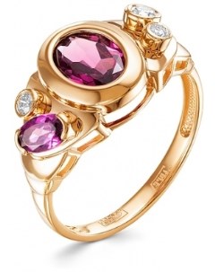 Кольцо с родолитами и бриллиантами из красного золота Бриллианты костромы