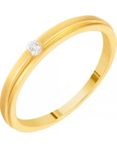 Кольцо с бриллиантом из желтого золота Джей ви