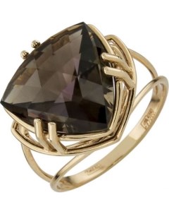 Кольцо с 1 раухтопазом из красного золота Aloris