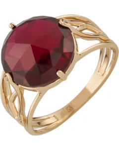 Кольцо с 1 рубином из красного золота Aloris