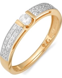 Кольцо с 33 бриллиантами из красного золота Newgold