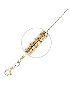Цепочка плетения Шнурок из желтого золота Эстет