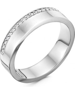 Кольцо с 21 бриллиантом из белого золота Klondike