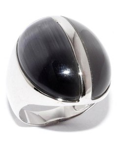 Кольцо с кошачьим глазом из серебра Silver-wings