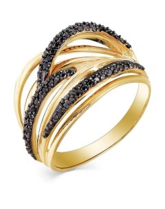 Кольцо с 95 бриллиантами из красного золота Мастер бриллиант