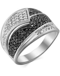 Кольцо с 136 бриллиантами из белого золота Мастер бриллиант