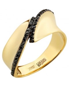 Кольцо с 44 бриллиантами из жёлтого золота Мастер бриллиант