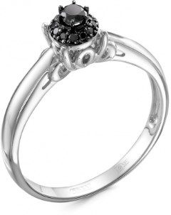 Кольцо с 13 бриллиантами из белого золота Klondike